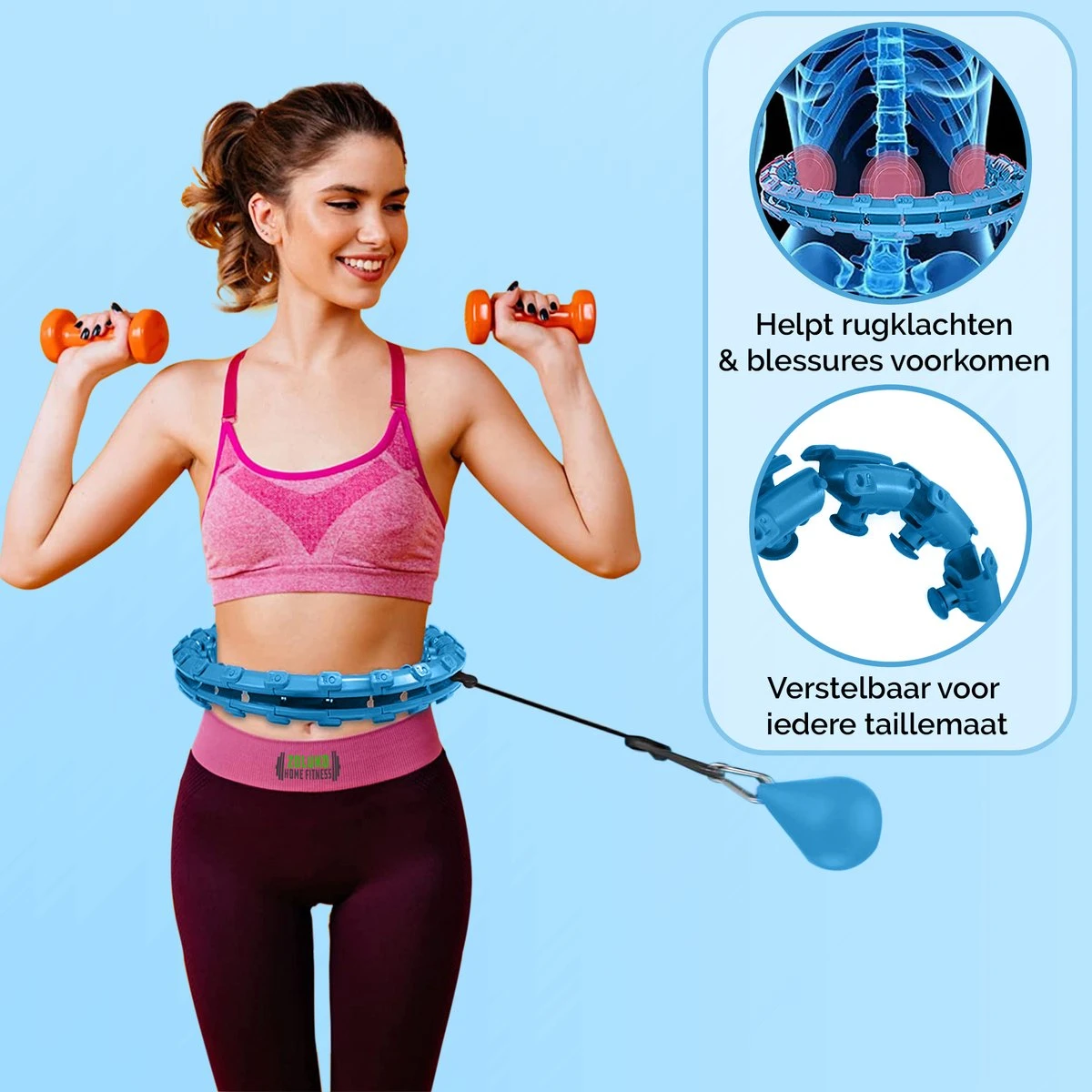 Zoluko Hoelahoep - Incl. E-Book - Hula Hoop - Hoepel - Hoelahoep Fitness - Hula Hoop Fitness - Fitness Hoepel - Weighted Hula Hoop - Weight Hoop - Hoelahoep Met Gewicht - Hoelahoep Volwassenen - Hoepel Fitness - Body Hoop - 1.7 KG - Blauw 9 Zoluko Hoelahoep - Incl. E-Book - Hula Hoop - Hoepel - Hoelahoep Fitness - Hula Hoop Fitness - Fitness Hoepel - Weighted Hula Hoop - Weight Hoop - Hoelahoep Met Gewicht - Hoelahoep Volwassenen - Hoepel Fitness - Body Hoop - 1.7 KG - Blauw - Afbeelding 9