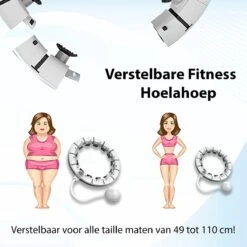 Luxari - Fitness Hoelahoep Pro - Telfunctie - Display - Verstelbare Intensiteit - Gewichtsbal - Hoelahoep Met Sensor - Hoelahoep Fitness - Fitness Hoepel - Hoelahoep Volwassenen -FitForce Outlet Winkel 1200x1200 1072