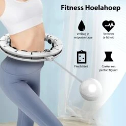 Luxari - Fitness Hoelahoep Pro - Telfunctie - Display - Verstelbare Intensiteit - Gewichtsbal - Hoelahoep Met Sensor - Hoelahoep Fitness - Fitness Hoepel - Hoelahoep Volwassenen -FitForce Outlet Winkel 1200x1200 1075