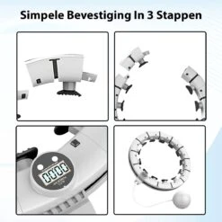 Luxari - Fitness Hoelahoep Pro - Telfunctie - Display - Verstelbare Intensiteit - Gewichtsbal - Hoelahoep Met Sensor - Hoelahoep Fitness - Fitness Hoepel - Hoelahoep Volwassenen -FitForce Outlet Winkel 1200x1200 1076