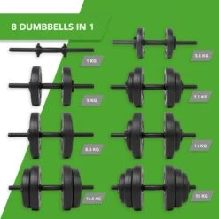 Tunturi Dumbbellset - Halterset - Totaal 15 Kg - Zwart Vinyl - Incl. Gratis Fitness App 12 Tunturi Dumbbellset - Halterset - Totaal 15 Kg - Zwart Vinyl - Incl. Gratis Fitness App -FitForce Outlet Winkel 1200x1200 113