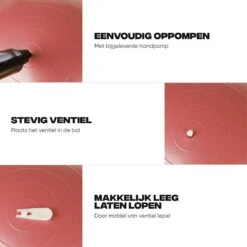 Rockerz Fitness® - Yoga Bal Inclusief Pomp - Pilates Bal - Fitness Bal - Zwangerschapsbal - Goede Houding Bij Het Thuiswerken - 65 Cm - Kleur: Rose Gold 13 Rockerz Fitness® - Yoga Bal Inclusief Pomp - Pilates Bal - Fitness Bal - Zwangerschapsbal - Goede Houding Bij Het Thuiswerken - 65 Cm - Kleur: Rose Gold -FitForce Outlet Winkel 1200x1200 1138