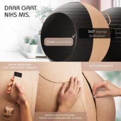 Sportstech Fitnessbal - Zitbal - Ergnomisch Voor Yoga, Pilates, Zwangerschap & Homegym - YOBA100 9 Sportstech Fitnessbal - Zitbal - Ergnomisch Voor Yoga, Pilates, Zwangerschap & Homegym - YOBA100 -FitForce Outlet Winkel 1200x1200 1165