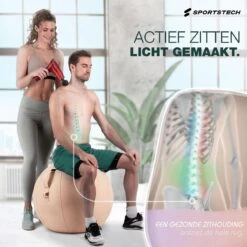 Sportstech Fitnessbal - Zitbal - Ergnomisch Voor Yoga, Pilates, Zwangerschap & Homegym - YOBA100 13 Sportstech Fitnessbal - Zitbal - Ergnomisch Voor Yoga, Pilates, Zwangerschap & Homegym - YOBA100 -FitForce Outlet Winkel 1200x1200 1168