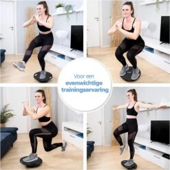 Swilix ® Balance Board - Balansbord Ø40 Cm - Balanstrainer Met 2 Handgrepen - Zwart 17 Swilix ® Balance Board - Balansbord Ø40 Cm - Balanstrainer Met 2 Handgrepen - Zwart -FitForce Outlet Winkel 1200x1200 1193