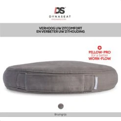 Dynaseat Balanskussen Voor Volwassenen En Kinderen – Ergonomisch Wiebelkussen Met Lucht - 33x7 Cm - Bruin/Grijs – Incl. Pompje -FitForce Outlet Winkel 1200x1200 1228