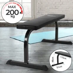 Physionics - Multifunctionele Fitness Halterbank - Home Gym - Voor Verschillende Oefeningen En Training - Zwart -FitForce Outlet Winkel 1200x1200 123