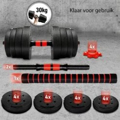 Sens Design Halterset Dumbell Set Gewichten Set Zwart - 30 Kg 9 Sens Design Halterset Dumbell Set Gewichten Set Zwart - 30 Kg -FitForce Outlet Winkel 1200x1200 127