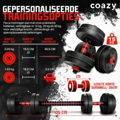 Coazy Dumbell En Barbell Set Verstelbaar - Dumbells - Gewichten Fitness - Halterstang Met Gewichten - Halter 10 Coazy Dumbell En Barbell Set Verstelbaar - Dumbells - Gewichten Fitness - Halterstang Met Gewichten - Halter -FitForce Outlet Winkel 1200x1200 132