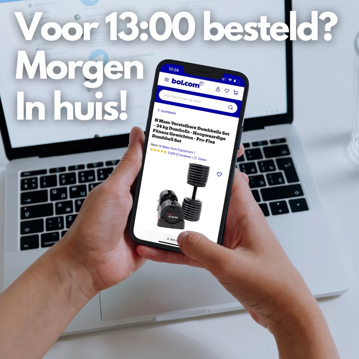 N Mass Verstelbare Dumbells Set - 34 Kg Gewichten - Hoogwaardige Fitness Dumbbells - Pro-Flex Dumbbell Set 6 N Mass Verstelbare Dumbells Set - 34 Kg Gewichten - Hoogwaardige Fitness Dumbbells - Pro-Flex Dumbbell Set - Afbeelding 6