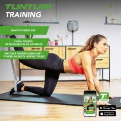 Tunturi Fitnessmat Met Draagtas - Yogamat - Sportmat Gemaakt Van Zacht NBR Materiaal - 180 X 60 X 1,5cm - Blauw - Incl. Gratis Fitness App -FitForce Outlet Winkel 1200x1200 1372