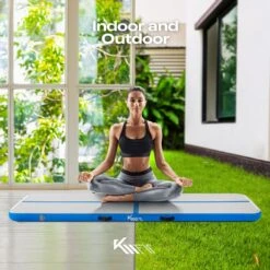 KM-Fit Gymnastiekmat Opblaasbare Airtrack Fitness Sport Gym Mat 3 M Blauw -FitForce Outlet Winkel 1200x1200 1390
