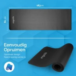 Ergolife-Fitnessmat-Yogamat-Sportmat-Inclusief Draagtas- 183x61x0,5cm -FitForce Outlet Winkel 1200x1200 1401