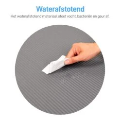 Athletix®‎ Premium NBR Fitnessmat - 183 X 61 X 1.5 Cm - Yogamat Met Draagriem En Draagtas - Grijs -FitForce Outlet Winkel 1200x1200 1405