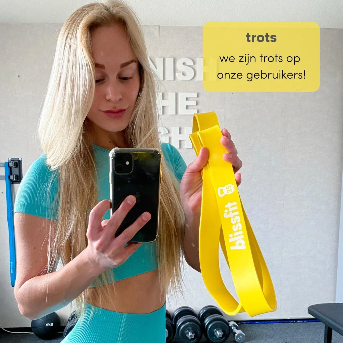 Fitness Weerstandsband Elastiek - Sport Resistance Booty Band - 55kg 10 Fitness Weerstandsband Elastiek - Sport Resistance Booty Band - 55kg - Afbeelding 10