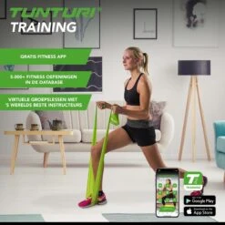 Tunturi Weerstandsband - Medium Weerstand - Fitness Elastiek - Groen - Incl. Gratis Fitness App -FitForce Outlet Winkel 1200x1200 1449