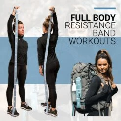 FITELASTIX® Premium Weerstandsband Lang - Full Body - Alles In 1 - Voor Elk Niveau - Resistance Band - Fitness Elastiek - Sport Elastiek Fitness - Met Handvatten - Inclusief Instructievideo's - Blauw -FitForce Outlet Winkel 1200x1200 1481