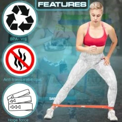Sanbo Weerstandsbanden Set Van 5 Stuks - Extra Sterk Tot 18kg - 5 Kleuren - Incl. Opbergzakje - 100% Natuurlijk Latex - Resistance Band Set - Fitness Elastiek - Booty Band Builder -FitForce Outlet Winkel 1200x1200 1506