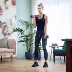 Basic-Fit® Dumbbells - Dumbells Set - 2 X 3 Kg - Rubber - Paars -FitForce Outlet Winkel 1200x1200 152