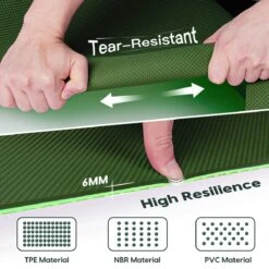 Saferell Yogamat - Groen - Gemaakt Van TPE - Antislip Hypoallergene Yogamat Met Draagband - 183 Cm X 61 Cm X 0,6 Cm 9 Saferell Yogamat - Groen - Gemaakt Van TPE - Antislip Hypoallergene Yogamat Met Draagband - 183 Cm X 61 Cm X 0,6 Cm -FitForce Outlet Winkel 1200x1200 1529