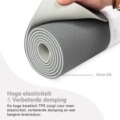 Yoga Mat Sportmat Fitnessmat Antislip Duurzaam Met Yoga Lessen - Grijs -FitForce Outlet Winkel 1200x1200 1533