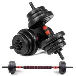 SOUTHWALL Dumbbells Set Verstelbaar Met Halterstang Tot 10kg – Verstelbare Halterset – Fitness Stang – Fitness Gewichten Set – Professionele 2-in-1 Dumbbellset – Gebruiksvriendelijk – Multifunctioneel – Dumbell Set 10 Kg – Rood/Zwart -FitForce Outlet Winkel 1200x1200 157