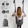 Therapeutische Hangmat YOGA ICON | Aerial Yoga | 280*150cm | Grijs | Inclusief Handige Draagtas En 1 Plafondhaak | Workout | Training En Ontspanning |