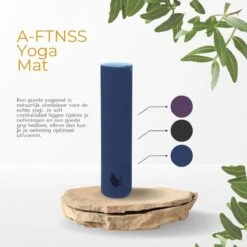 A-FTNSS Yoga Mat | Blauw & Licht Blauw | 7mm | Anti-Slip | Optimale Grip | Sterke Yoga Mat | Makkelijk Schoon Te Houden -FitForce Outlet Winkel 1200x1200 1582