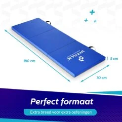 Extra Dikke Yoga Mat (5cm Dik En 180cm Lang) - XXL Anti Slip En Opvouwbare Yogamatten | Vitalic -FitForce Outlet Winkel 1200x1200 1589