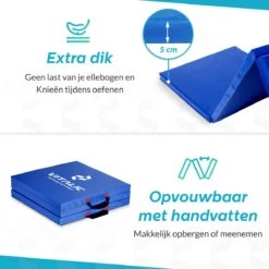 Extra Dikke Yoga Mat (5cm Dik En 180cm Lang) - XXL Anti Slip En Opvouwbare Yogamatten | Vitalic -FitForce Outlet Winkel 1200x1200 1590