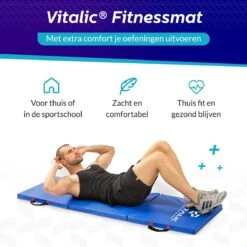 Extra Dikke Yoga Mat (5cm Dik En 180cm Lang) - XXL Anti Slip En Opvouwbare Yogamatten | Vitalic -FitForce Outlet Winkel 1200x1200 1591