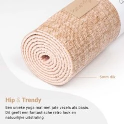 Yoga Mat Sportmat Fitnessmat Antislip Duurzaam Met Yoga Lessen - Beige -FitForce Outlet Winkel 1200x1200 1613