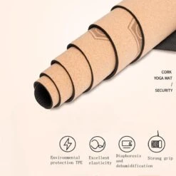 Merkloos TDR - Yoga Mat Met Tas- Natuurlijk Kurk En TPE - Vrij Van Schadelijke Stoffen, Hypoallergeen En 100% (biologisch) Afbreekbaar - Zeer Geschikt Voor Yin Yoga En Kundalini Yoga Met Draagtas En Draagband- 183x66x0,5 Cm - Mandala Bloem -FitForce Outlet Winkel 1200x1200 1625