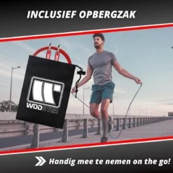 Professioneel Crossfit & Fitness Springtouw – Jump Rope – Speedrope – Verstelbaar – Rood -FitForce Outlet Winkel 1200x1200 1642