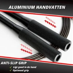 Professioneel Crossfit & Fitness Springtouw – Jump Rope – Speedrope – Verstelbaar – Zwart -FitForce Outlet Winkel 1200x1200 1655
