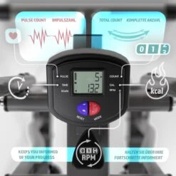 GoodVibes - Crosstrainer Met LCD-scherm Voor Thuisgebruik Met Hartslagsensor En Buiksteun - Thuistrainer - Stepper - Cardiotrainer - Homegym -FitForce Outlet Winkel 1200x1200 1684