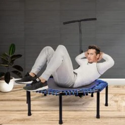 FOXSPORT Trampoline - Jump - Fitness - Volwassene Of Kindertrampoline - Fitness Trampoline Met Handvat - Mini Trampoline - Kleine Trampoline - Sport Trampoline - Inclusief Handgrip - Fitnesstrampolines - 119 Cm -FitForce Outlet Winkel 1200x1200 1773