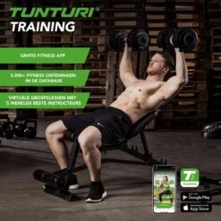 Tunturi Verstelbare Halterset - Dumbbellset - Selector Dumbbell - Dumbbells - Halters - 2,5kg Tot 25kg - Incl. Gratis Fitness App -FitForce Outlet Winkel 1200x1200 183