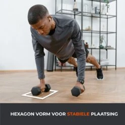 Core Power Hexa Dumbells Set - 2x 12,5 Kg - Gewichten Met Rubber Coating En Verchroomde Grip - Geschikt Voor Professioneel Gebruik, CrossFit En Thuis Fitness - Verkrijgbaar Van 1 Tm 25 Kg -FitForce Outlet Winkel 1200x1200 189