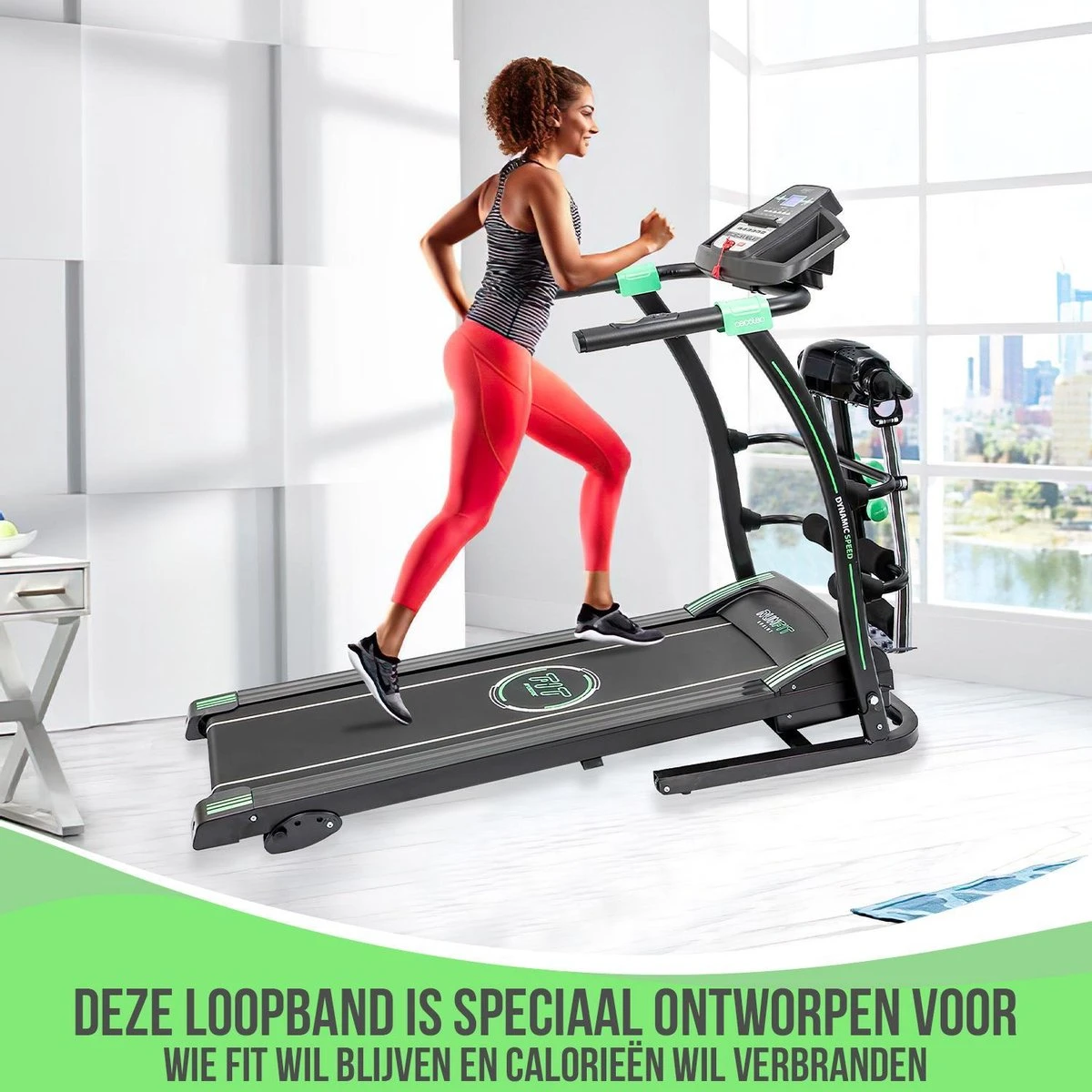 FitBoostR Loopband Inklapbaar 14 Km/h Fitness - Met Massageriem En Hartslagfunctie 4 FitBoostR Loopband Inklapbaar 14 Km/h Fitness - Met Massageriem En Hartslagfunctie - Afbeelding 4