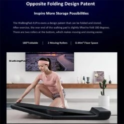 WalkingPad A1 PRO 746W Inklapbaar Elektrisch Loopband Fitness Walking Pad-0.5~6km/h -Automatische Snelheidsregeling Workout App-met LED Scherm/Afstandsbediening/Wiel-voor Thuis En Kantoor -FitForce Outlet Winkel 1200x1200 1917