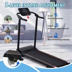YJZQ Opvouwbare Loopband Voor Thuis - 1.5HP Elektrisch Gemotoriseerde Loopband Running Exercise Machine Met LCD-scherm -1-12KM / H - 12 Programma's Met Telefoonhouder Voor Home Gym Fitness Workout Jogging Walking-Black 25 YJZQ Opvouwbare Loopband Voor Thuis - 1.5HP Elektrisch Gemotoriseerde Loopband Running Exercise Machine Met LCD-scherm -1-12KM / H - 12 Programma's Met Telefoonhouder Voor Home Gym Fitness Workout Jogging Walking-Black -FitForce Outlet Winkel 1200x1200 1944