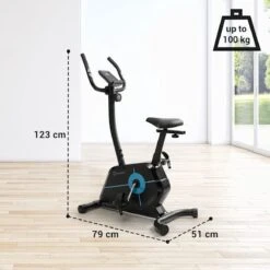 Klarfit Tauon Fiets Hometrainer - LC-display - Trainingscomputer - Tablethouder - Q-factor Van 22 Cm - 12 Kg Vliegwielmassa -FitForce Outlet Winkel 1200x1200 2008