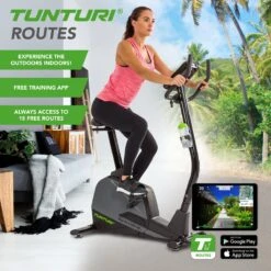 Tunturi Star Fit E100 HR I Plus Hometrainer - Ergometer - Fitnessfiets - Bluetooth - 21 Trainingsprogramma's - 16 Weerstandniveaus - Kleur: Zwart -FitForce Outlet Winkel 1200x1200 2011