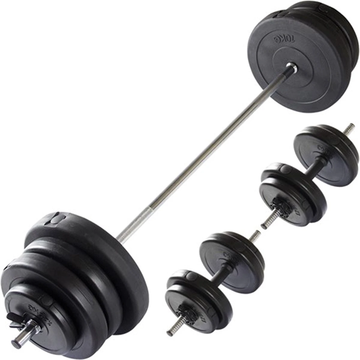 Halterset - VirtuFit Verstelbare Halterset - Dumbellset - 60,5 Kg - Zwart 1 Halterset - VirtuFit Verstelbare Halterset - Dumbellset - 60,5 Kg - Zwart