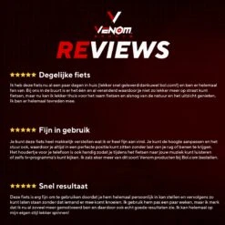 Venom Sports Hometrainer Fiets – Fitness Fiets – Professionele Indoor Cycle Met Lage Instap – Hometrainer Fitness – Hoge Stabiliteit – Spinningfiets – Cardio Bike – LCD Scherm – Verstelbaar – V-belt Aandrijving – Tot 175cm En 150kg – Zwart/Rood -FitForce Outlet Winkel 1200x1200 2075