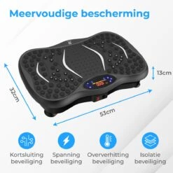 Nuvance - Trilplaat Fitness - Met Bluetooth Speaker - Incl Stretchbands - Voor Benen En Bloedsomloop - Trainingsapparatuur Voor Uithoudingstraining -FitForce Outlet Winkel 1200x1200 2095