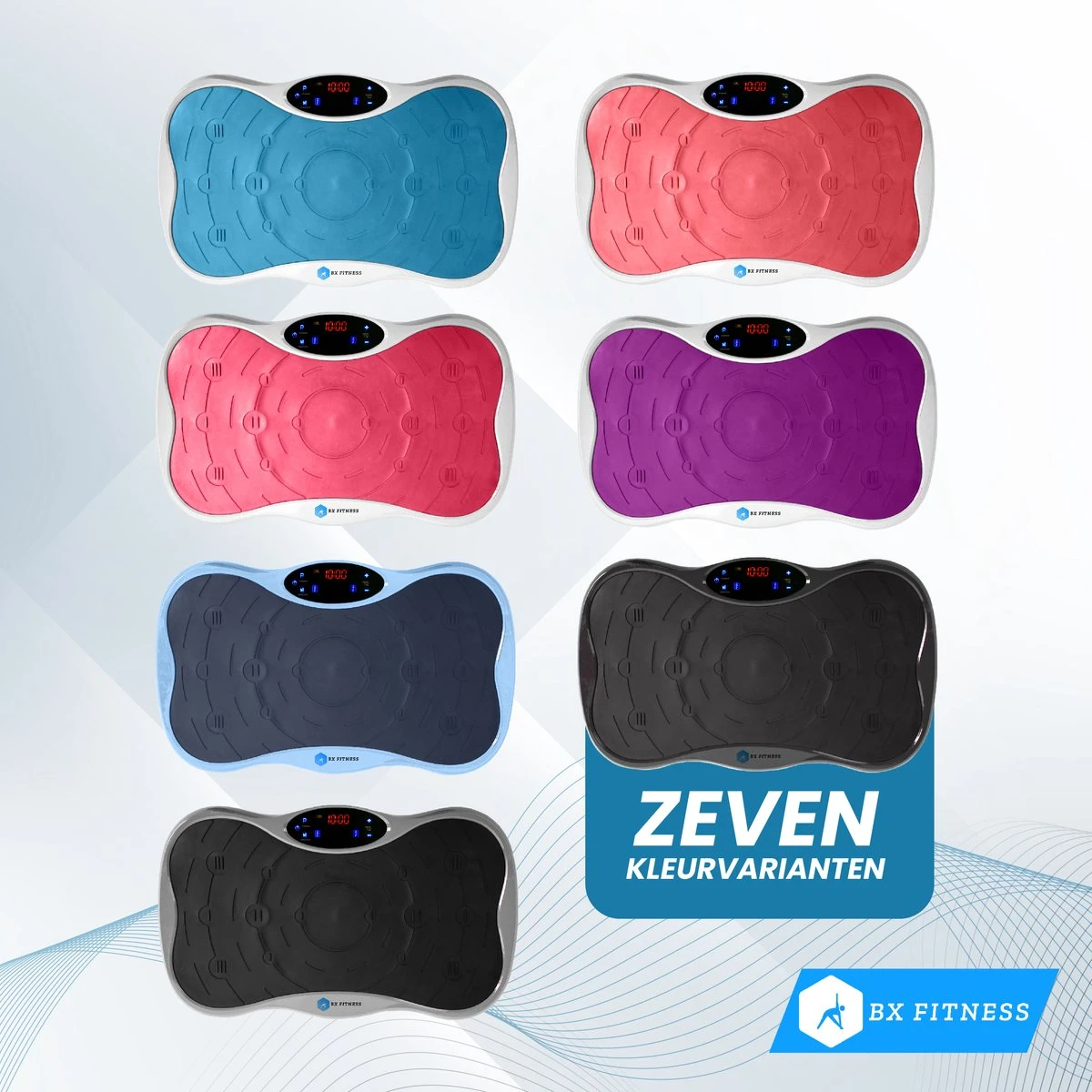 BX Fitness® - Trilplaat Fitness Body Blauw - Incl Weerstandsbanden & Voedingsgids - Sport Trilplaat - Powerplate Voor Cardiotrainingen - Trainingsapparatuur Voor Krachttraining - Ontvang NU Met Duidelijke Handleiding Met Oefeningen + Recepten! 7 BX Fitness® - Trilplaat Fitness Body Blauw - Incl Weerstandsbanden & Voedingsgids - Sport Trilplaat - Powerplate Voor Cardiotrainingen - Trainingsapparatuur Voor Krachttraining - Ontvang NU Met Duidelijke Handleiding Met Oefeningen + Recepten! - Afbeelding 7