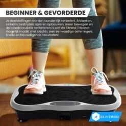 BX Fitness® - Trilplaat Fitness Body Zilver - Incl Weerstandsbanden & Voedingsgids - Sport Trilplaat - Powerplate Voor Cardiotrainingen - Trainingsapparatuur Voor Krachttraining - Ontvang NU Met Duidelijke Handleiding Met Oefeningen + Recepten! -FitForce Outlet Winkel 1200x1200 2120