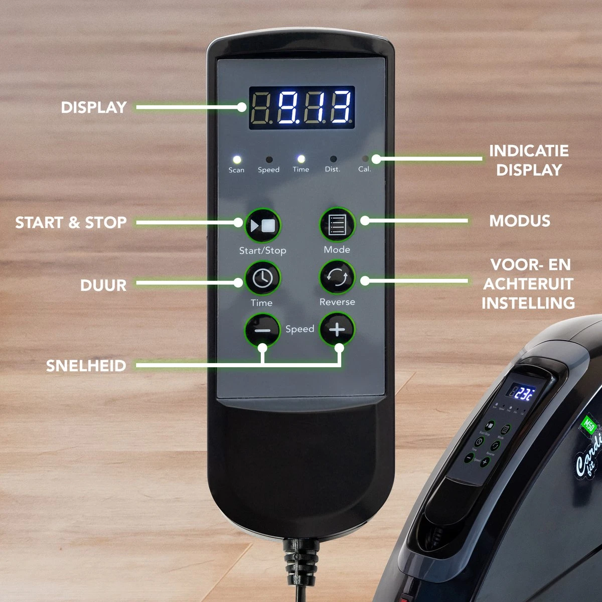 Tunturi Cardio Fit M50 Mobiliteitstrainer - Elektrische Stoelfiets - Bevorderd Revalidatie En Bloedcirculatie - Gemotoriseerd - Arm En Beentrainer - Voor Senioren 10 Tunturi Cardio Fit M50 Mobiliteitstrainer - Elektrische Stoelfiets - Bevorderd Revalidatie En Bloedcirculatie - Gemotoriseerd - Arm En Beentrainer - Voor Senioren - Afbeelding 10